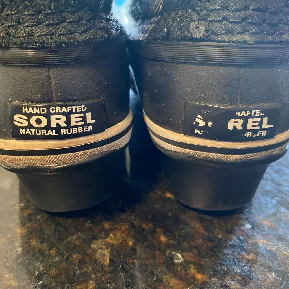 Sorel Women Snow Boots White & Black Plaid Winter Warm Waterproof Winter